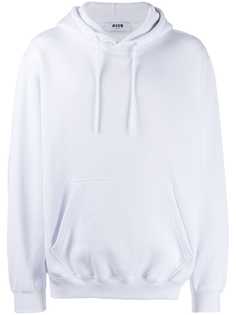 MSGM oversized logo print hoodie