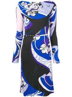 Emilio Pucci платье Hanami с принтом и поясом
