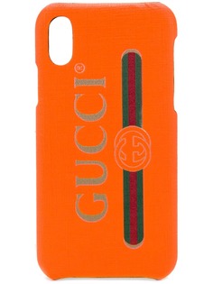 Gucci чехол для iPhone X с логотипом