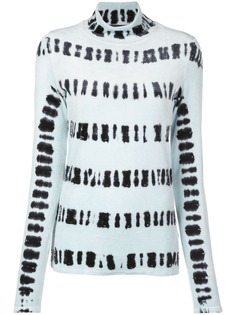 Proenza Schouler striped tie-dye turtleneck top