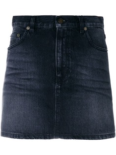 Saint Laurent джинсовая мини-юбка