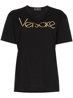 Versace футболка с принтом логотипом