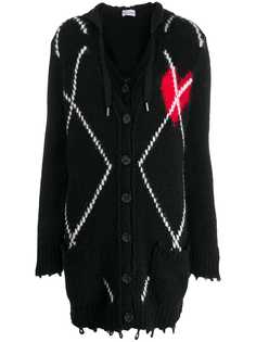Red Valentino длинный жаккардовый кардиган