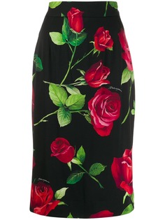 Dolce & Gabbana юбка миди с принтом