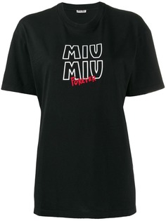 Miu Miu футболка с логотипом