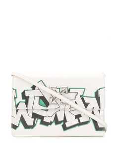 Off-White сумка Jitney 1.0 с принтом граффити