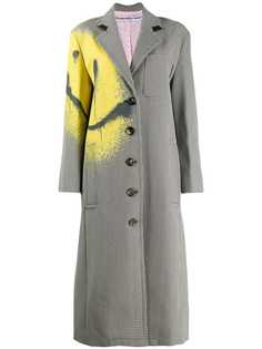 Alexander Wang пальто в ломаную клетку с эффектом разбрызганной раски