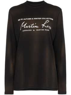 Martine Rose футболка с длинными рукавами и логотипом