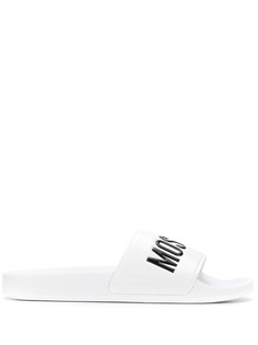 Moschino шлепанцы с логотипом