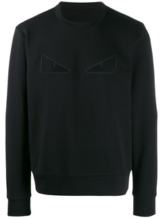 Fendi tonal Bag Bugs motif sweatshirt