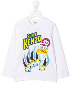 Kenzo Kids футболка с принтом Super Kenzo