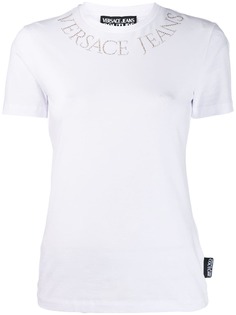 Versace Jeans Couture футболка с логотипом и заклепками