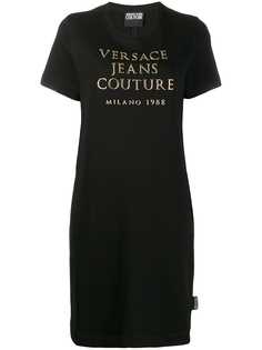 Versace Jeans Couture платье-футболка с логотипом