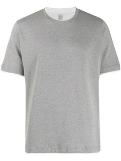 Eleventy футболка с контрастным воротником