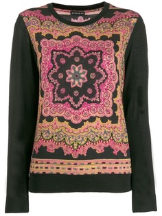 Etro свитер с вышивкой