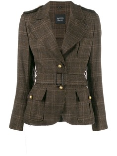 Lanvin Pre-Owned блейзер строгого кроя 2005-го года