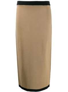 Antonio Marras contrast-trim wool skirt
