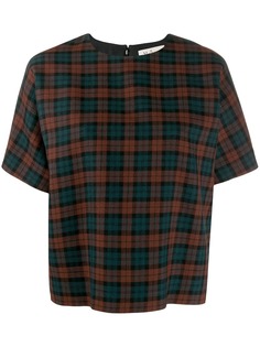Mulberry tartan top