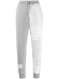 Thom Browne спортивные брюки в технике пэчворк