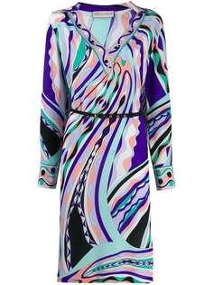 Emilio Pucci abstract print midi dress