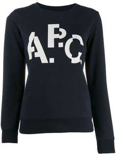 A.P.C. contrast print jumper
