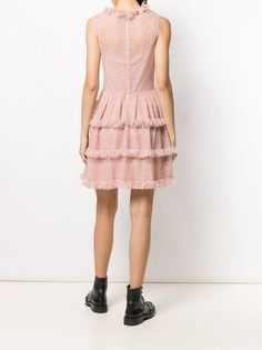 Red Valentino tulle tiered dress