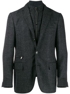 Corneliani layered zip-up blazer