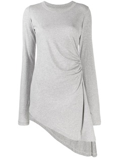 Mm6 Maison Margiela ruched asymmetric top