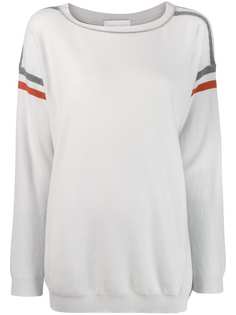 Fabiana Filippi striped intarsia detailed jumper