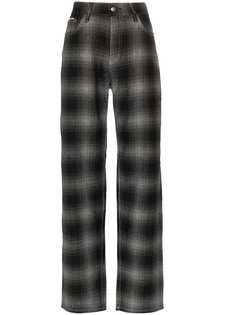 Eytys Benz tartan high-waist trousers