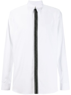Givenchy рубашка с логотипом на планке