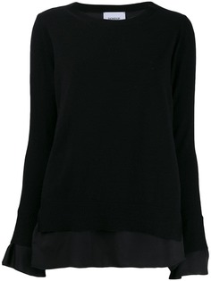 Dondup layered crew neck jumper