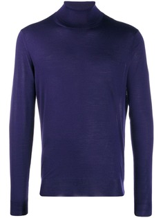 Corneliani slim-fit roll-neck jumper