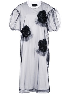 Simone Rocha tulle appliqué sheer dress
