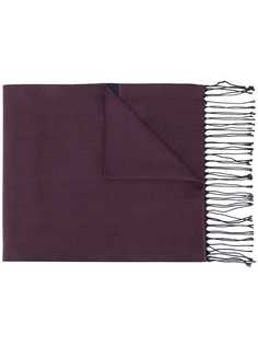 Corneliani fringed chevron scarf
