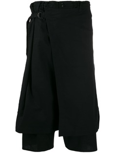 Yohji Yamamoto cropped loose-fit trousers