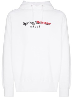 Sacai Spring-Winter printed hoodie