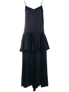 Stella McCartney платье прямого кроя с драпированной баской