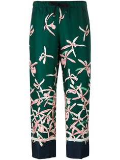 Moncler брюки с цветочным узором