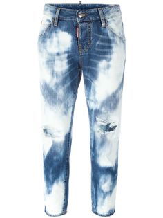 Dsquared2 укороченные выбеленные джинсы Cool Girl