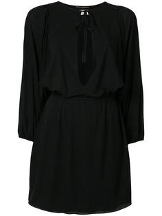 Saint Laurent платье мини с вырезом капелькой