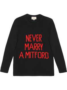 Gucci свитер Never Marry a Mitford