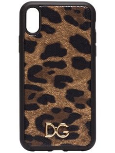 Dolce & Gabbana чехол для iPhone XR с леопардовым принтом