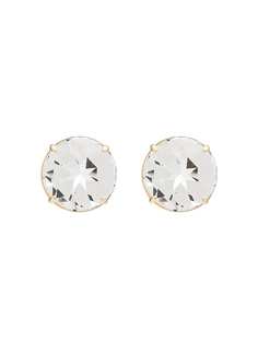 Miu Miu large round crystal stud earrings