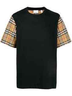 Burberry футболка с рукавами в клетку