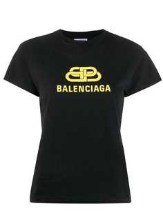 Balenciaga футболка с логотипом BB