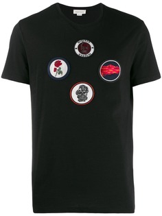 Alexander McQueen футболка с нашивками