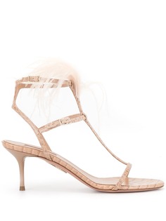 Aquazzura босоножки с перьями