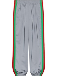 Gucci спортивные брюки с отделкой Web на лампасах