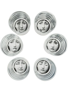 Fornasetti комплект из 6 стаканов T&V